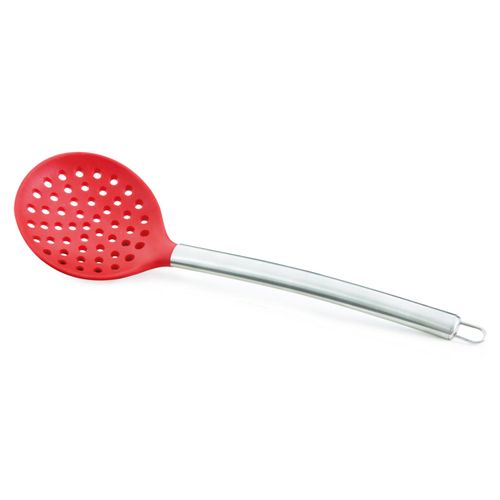 Escumadeira de Silicone Mimo Style 34 cm com Cabo em Aço Inox