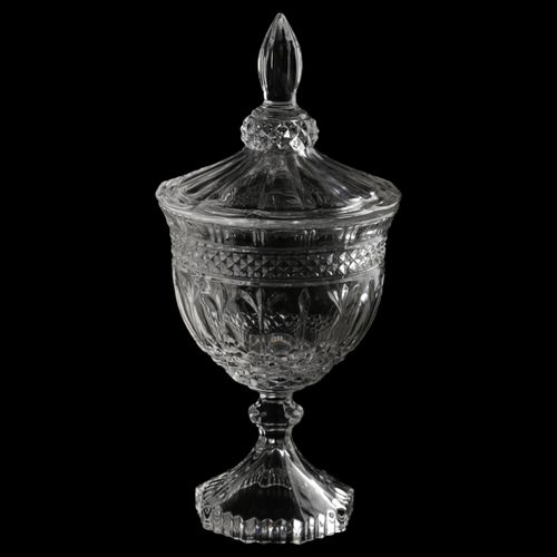Bomboniere de Cristal Brandon com Pé 24,5x11,5 cm Lyor
