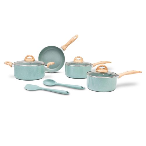 Conjunto de Panelas Ceramic Life Brinox com 6 Peças Botanika