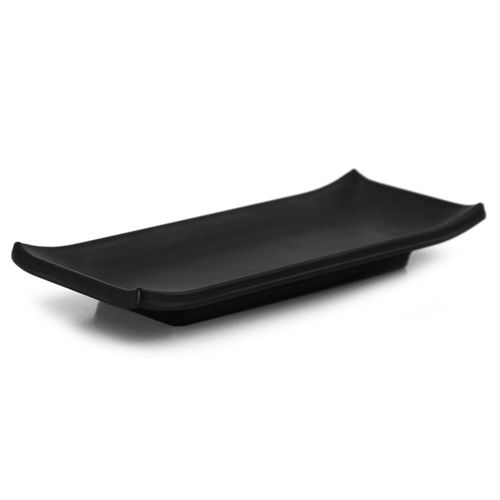 Prato Sushi e Sashimi Gourmet Mix Preto 22x9 cm
