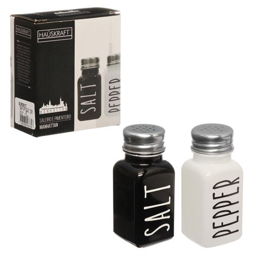 Saleiro e Pimenteiro Manhattan Hauskraft 80 ml com 2 Peças