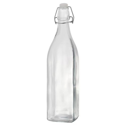 Garrafa Quadrada Hauskraft 1 Litro Transparente