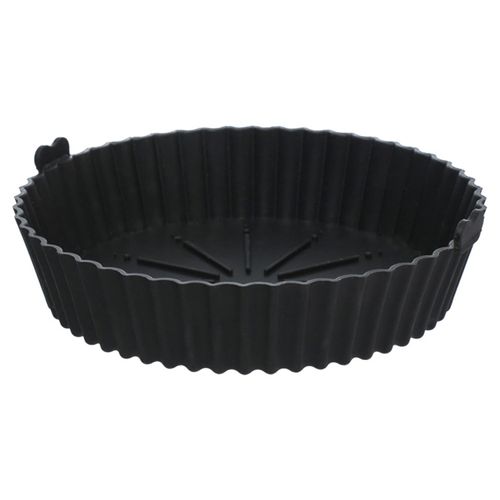Forma para Airfryer Hauskraft 20 cm Redondo em Silicone Preta