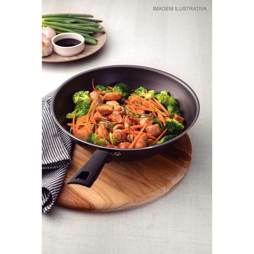 Panela Wok Loreto Tramontina 28 cm em Alumínio