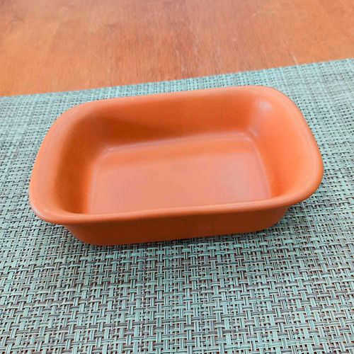 Assadeira Retangular Nova 19x12x4 cm Terracota