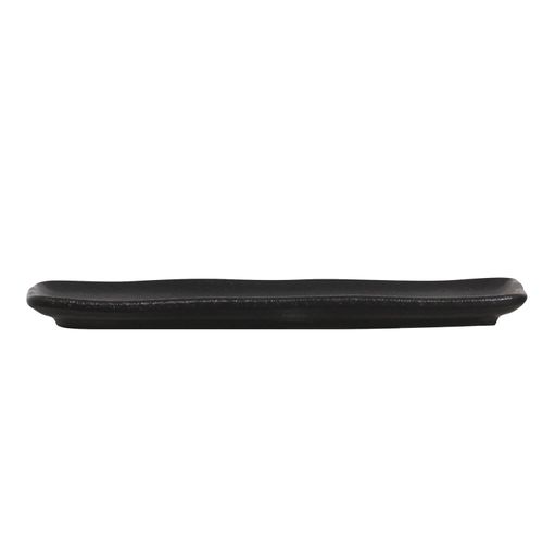 Travessa Retangular Orgânica Preta Matte Porto Brasil 22x9,5 cm