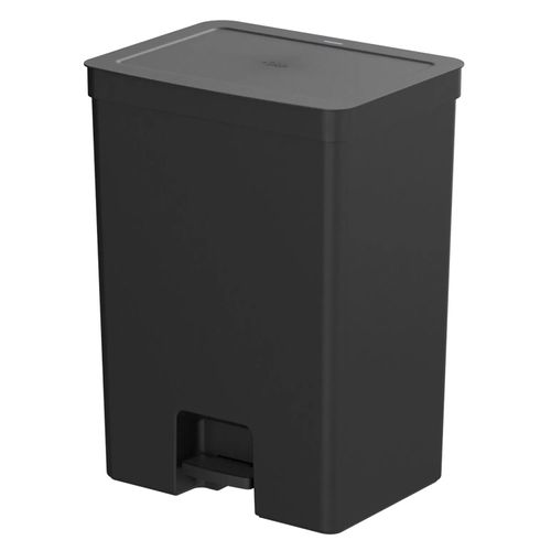 Lixeira Trium OU com Pedal 50 Litros Preta