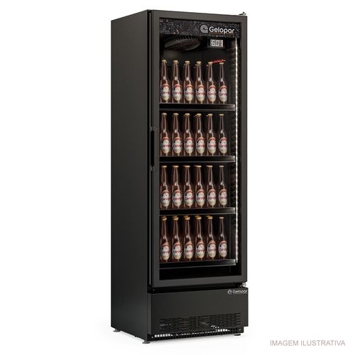 Refrigerador Vertical Conveniência Carbono GCBC-45 PR Gelopar 445 Litros 220v