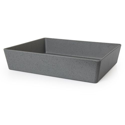Travessa Buffet 1/2 Goumet Mix 65mm Cinza Stone
