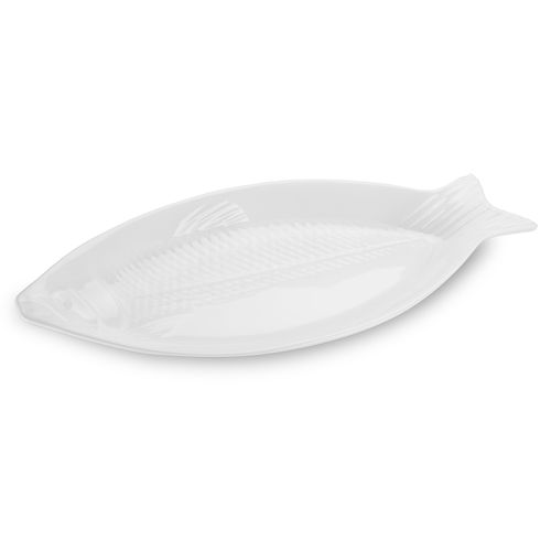 Travessa Peixe Haus em Melamina 58x28x5,5 cm