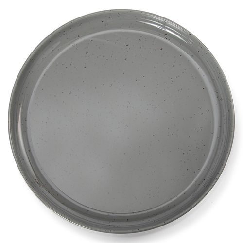 Prato Raso Gourmet Mix 26,7 cm Melamina Cinza Areia