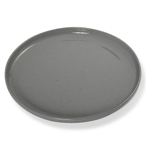 Prato Raso Gourmet Mix 26,7 cm Melamina Cinza Areia