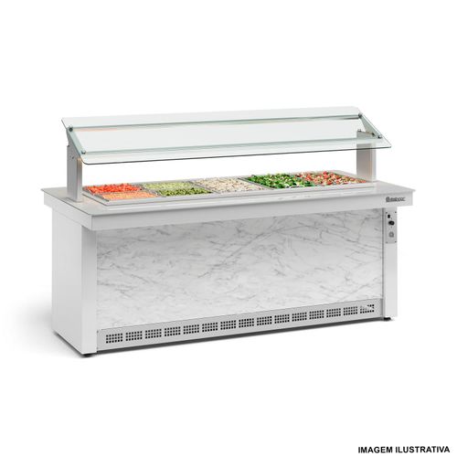 Buffet Refrigerado Vitra GBTA-200 BR Gelopar 2 Metros 220v sem Cubas