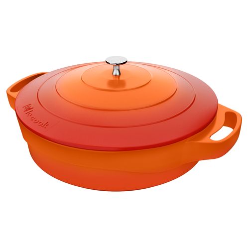 Caçarola Baixa 24 cm 2,4 Litros em Alumínio com Revestimento Cerâmico Le Cook