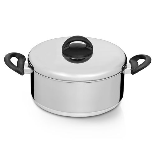 Caçarola Criativa 24 cm 4,7 Litros em Alumínio Polido Nigro