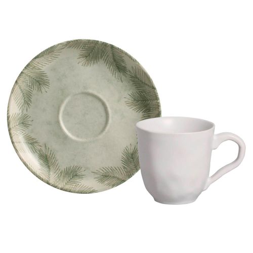 Xícara Café Bio Tropicalia Porto Brasil 120 ml com Pires