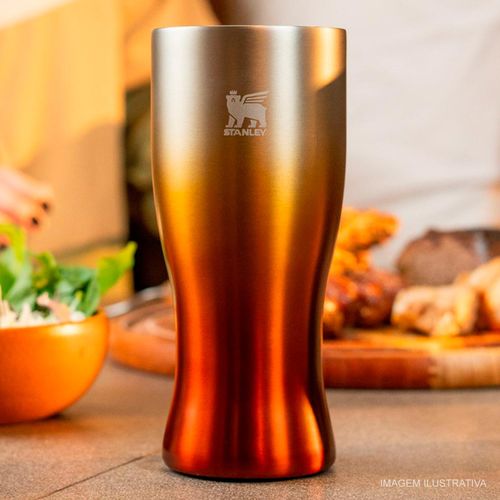 Copo Térmico Pilsner Glass Happy Hour Stanley 444 ml Amber Haze