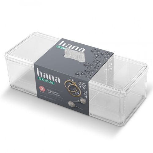 Organizador para Acessórios Hana 22x9 cm com Divisória Ordene