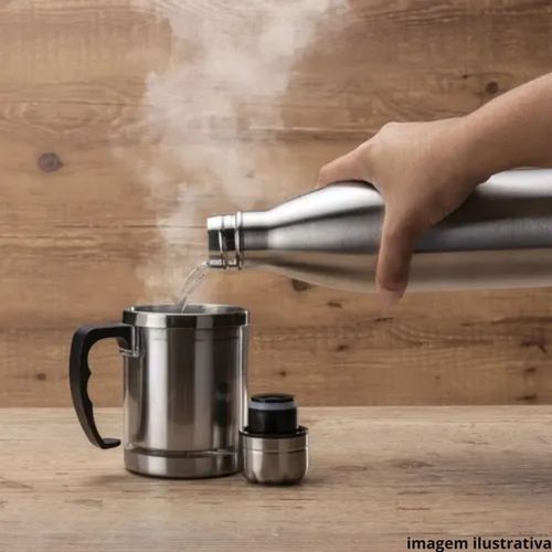 Garrafa Térmica Onix em Aço Inox 750 ml Paramount
