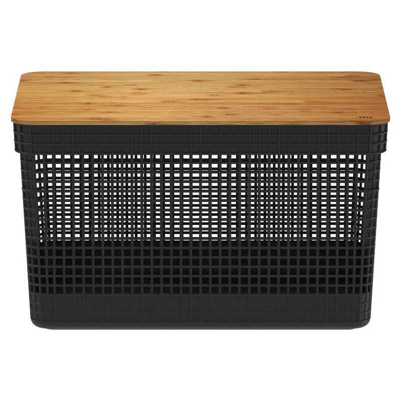 Cesto_Organizador_Grid_OU_20_Litros_com_Tampa_de_Bambu_Preto_1039101