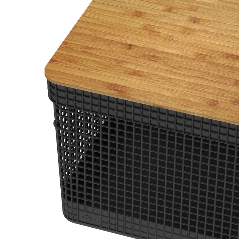 Cesto_Organizador_Grid_OU_20_Litros_com_Tampa_de_Bambu_Preto_1039103