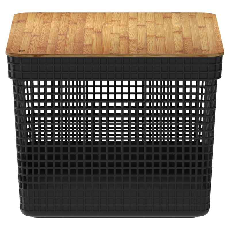 Cesto_Organizador_Grid_OU_20_Litros_com_Tampa_de_Bambu_Preto_1039104