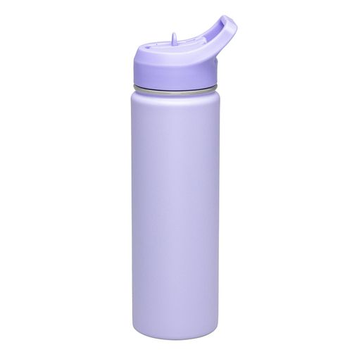 Garrafa Térmica Tramontina 650 ml Lilas com Canudo