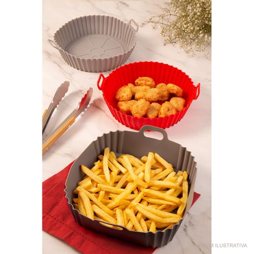 Forma de Silicone para Airfryer Quadrada 30x40 cm
