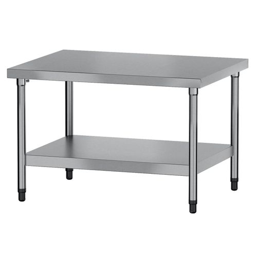 Mesa Inox Metalcubas 70x60 cm com 2 planos