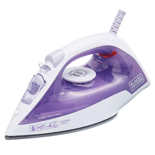 Ferro a Vapor Black Decker com Spray Base Antiaderente 127v