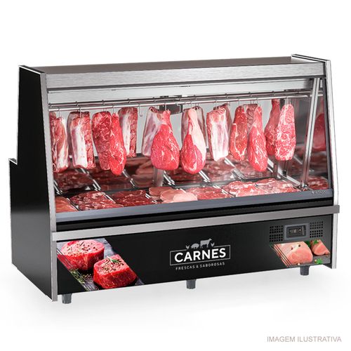 Balcão Expositor Frigorífico GATS-200 PR Standard Gelopar 2 Metros 220v