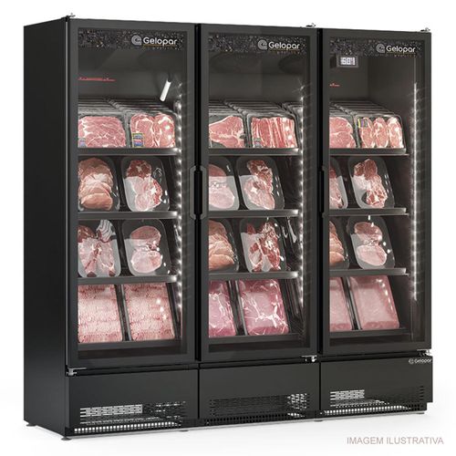 Refrigerador Vertical Conveniência GCBC-1450 CB PR Gelopar 1468 Litros Frost Free 220v