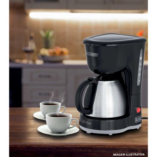 Cafeteira Elétrica Black Decker com Jarra de Inox 220v