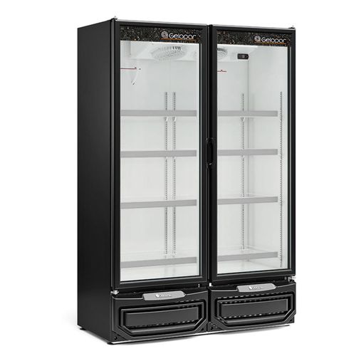 Refrigerador Expositor 957 Litros GCVR-950 PR Gelopar 220v com Porta de Vidro