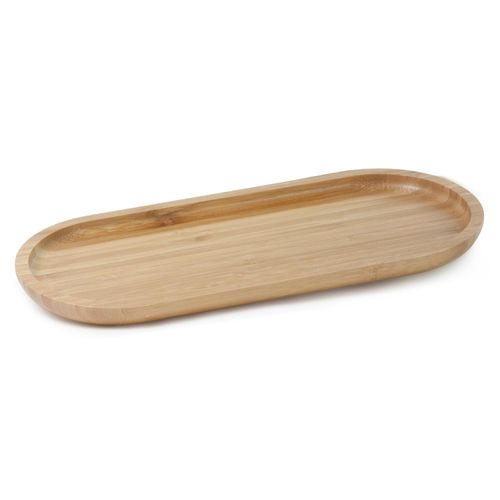 Bandeja Oval Ecokitchen Mimo Style em Bambu 33x14x2 cm