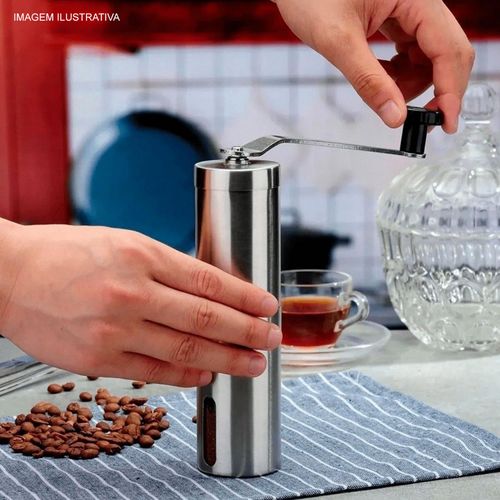 Moedor Café Manual Mimo Style em Aço Inox