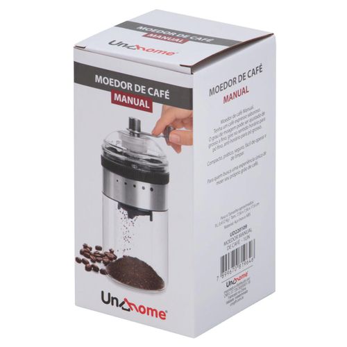 Moedor de Café e Grãos Manual em Aço Inox Uny Home