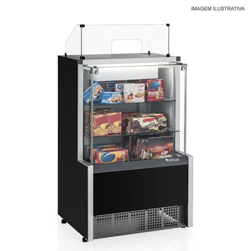 Vitrine Neutra Caixa MPXA-075R PR Aurora Preto Gelopar
