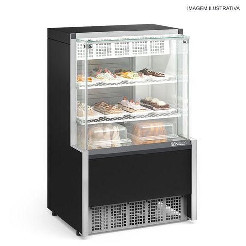 Balcão Vitrine Refrigerada Confeitaria Dupla Função GPEA-075R PR Aurora Gelopar 127v