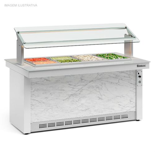Buffet Refrigerado Vitra GBRF-175 BR Gelopar 1,75 Metros 220v sem Cubas