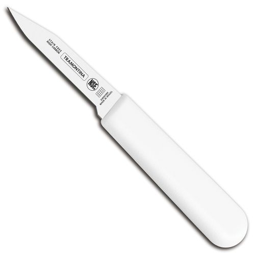 Faca para Legumes Profissional 3" Tramontina em Aço Inox Cabo Branco