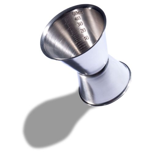 Dosador de Bebida Duplo Barpro 50/30 ml em Aço Inox
