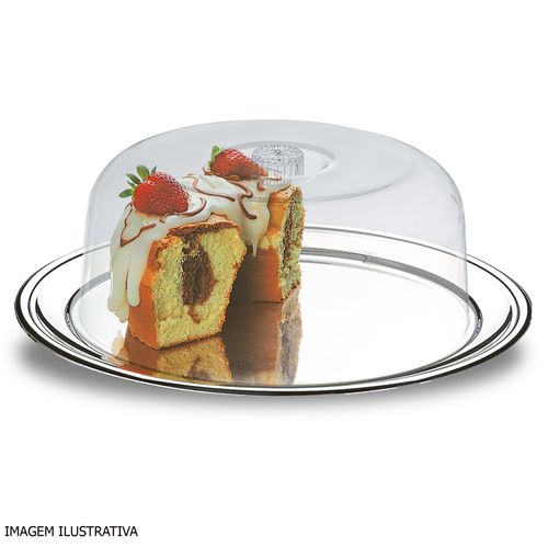 Conjunto para Bolo Petúnia Brinox 2 Peças em Aço Inox