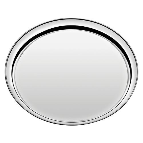 Bandeja Redonda Tramontina em Aço Inox 40 cm