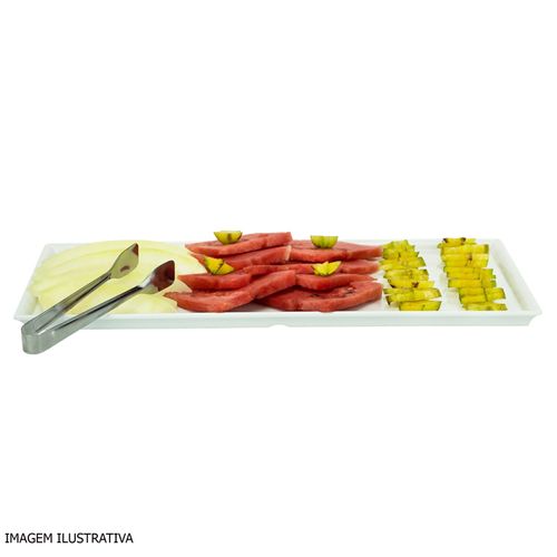 Bandeja Retangular Gourmet Mix Melamina 51x24 cm