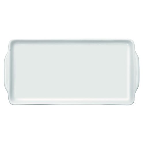 Bandeja Bolo Rei Retangular de Porcelana Germer 35x17,5 cm