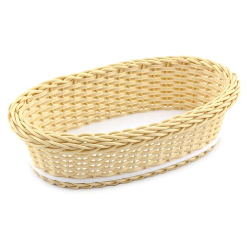 Cesta Oval Lisa de Fibra Sintética 18x10 cm Cayçara