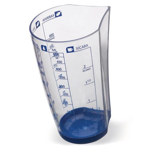 Copo Graduado PS Cristal Arthi 500 ml com Base Emborrachada