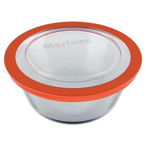 Tigela Redonda Prática Marinex 1,2 Litros com Tampa
