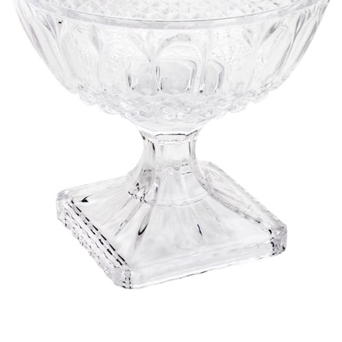 Centro de Mesa Cristal Brandon com Pé 26x25,5 cm Lyor